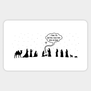 Funny Christmas Nativity Men Women Meme Dad Joke Christmas Magnet